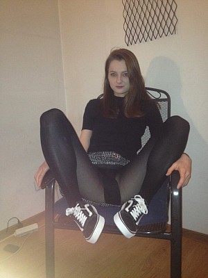 Teen girls in pantyhose